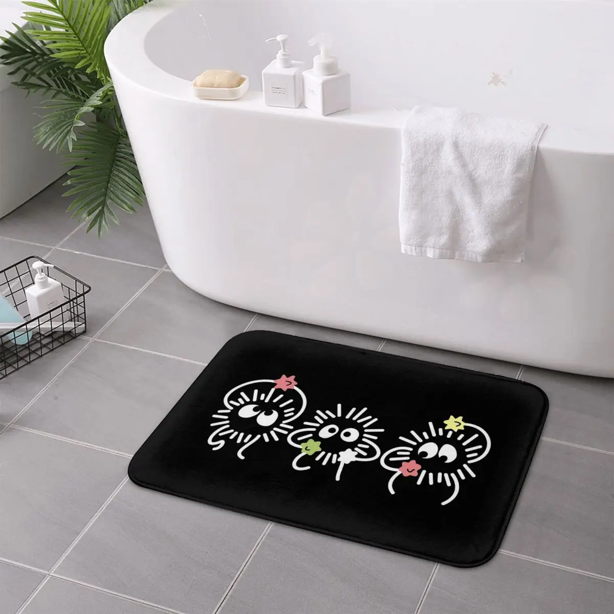 Soot Studio Ghibli Anti-slip Doormat Floor Mat Dust-proo Carpet Rug for Kitchen Entrance Home Balcony Footpad Mats