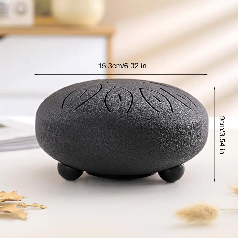 

6-дюймовый стальной тонг-драм с молоточками, наклейками с нотами, 11 нот, тональность C, для медитации, йоги, звукотерапии, хэнд-пан, музыкальный ударный инструмент