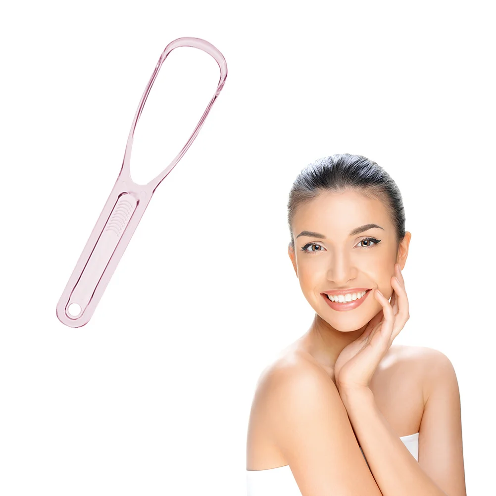 Raspador limpiador de lengua, mango ergonómico de calidad alimentaria, antideslizante, higiene bucal, eliminador de mal aliento, limpieza de placa de bacterias, 1 Uds.