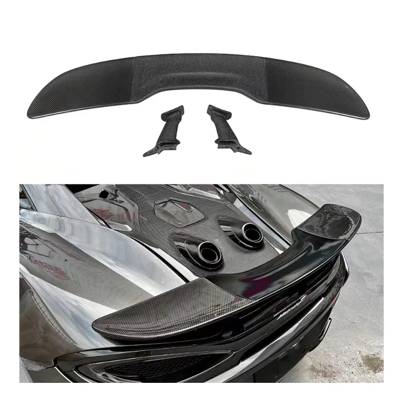 

Car upgraded to 600LT dry carbon fiber body kit rear spoiler rear spoiler wing