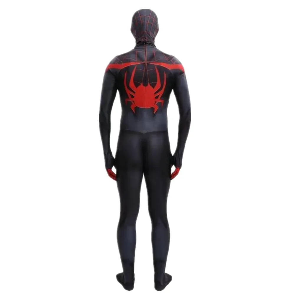 Miles Morales Spiderman Costume Cosplay nel ragno Verse Spider Spandex body supereroe Costume di Halloween abiti Zentai