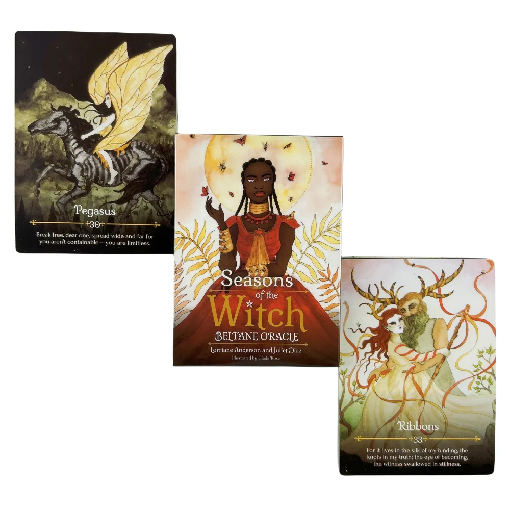 3 Styles Seasons Of The Witch Samhain Oracle Cards A 44 Tarot English Visions Divination Edition Deck Board Playing Games