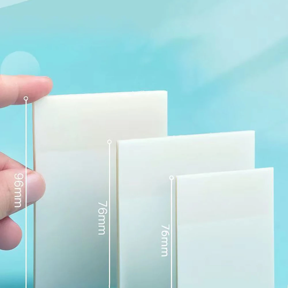 200 sheets transparent sticky notes, student note paper, waterproof transparent and uncovered sticky notes - view 5