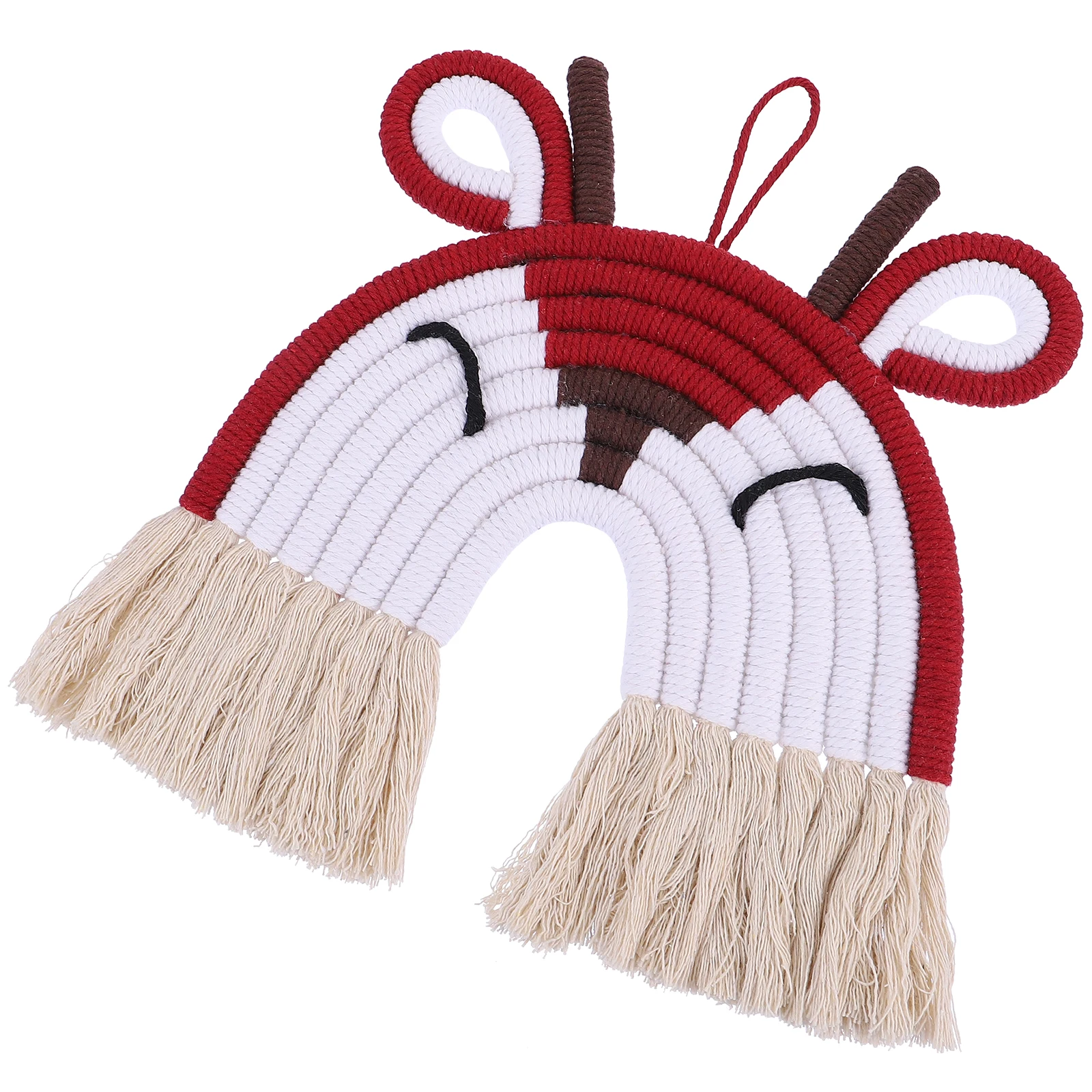 

Chic Eco friendly Wall Decor H woven Yarn Small Deer nament Nordic Style Cotton Rope Pendant Home Party Festival