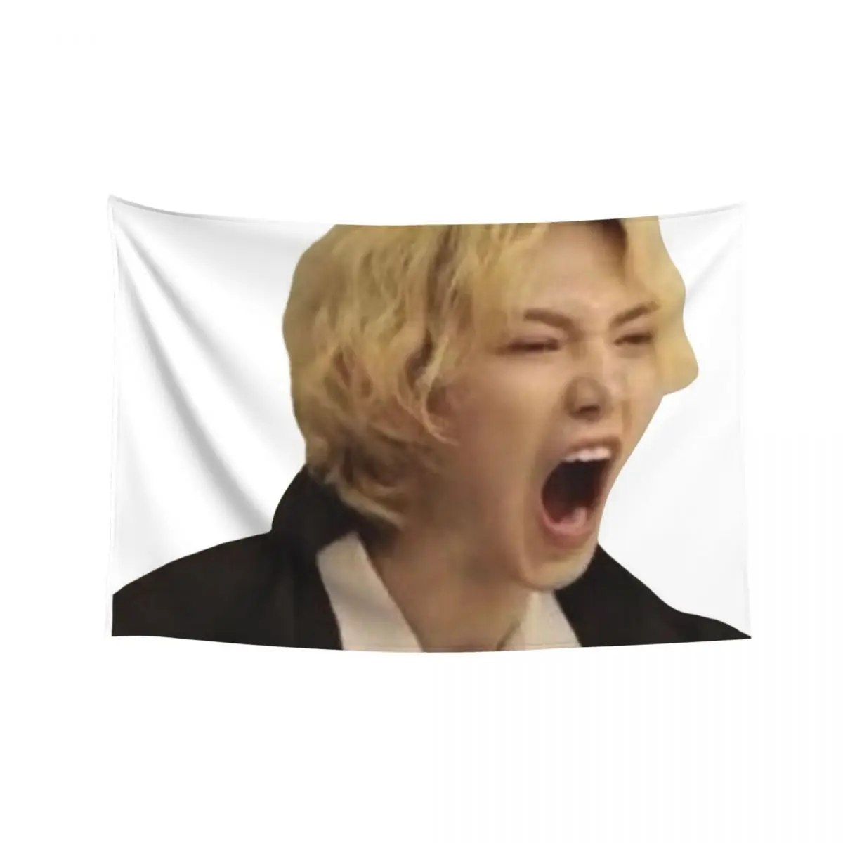 

Yeosang Screaming Meme Tapestry Wall Mural Aesthetic Decoration On The Wall Tapestry