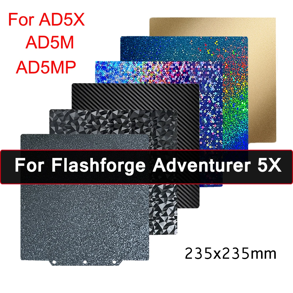 �y�Z�[�����zFlashforge Adventurer 5X�pPEI�v���[�g �r���h�v���[�g 235x235mm PEO PET PES PEI�V�[�g �X�v�����O�X�`�[�� �z�b�g�x�b�h Adventurer 5M 5MPro�Ή�