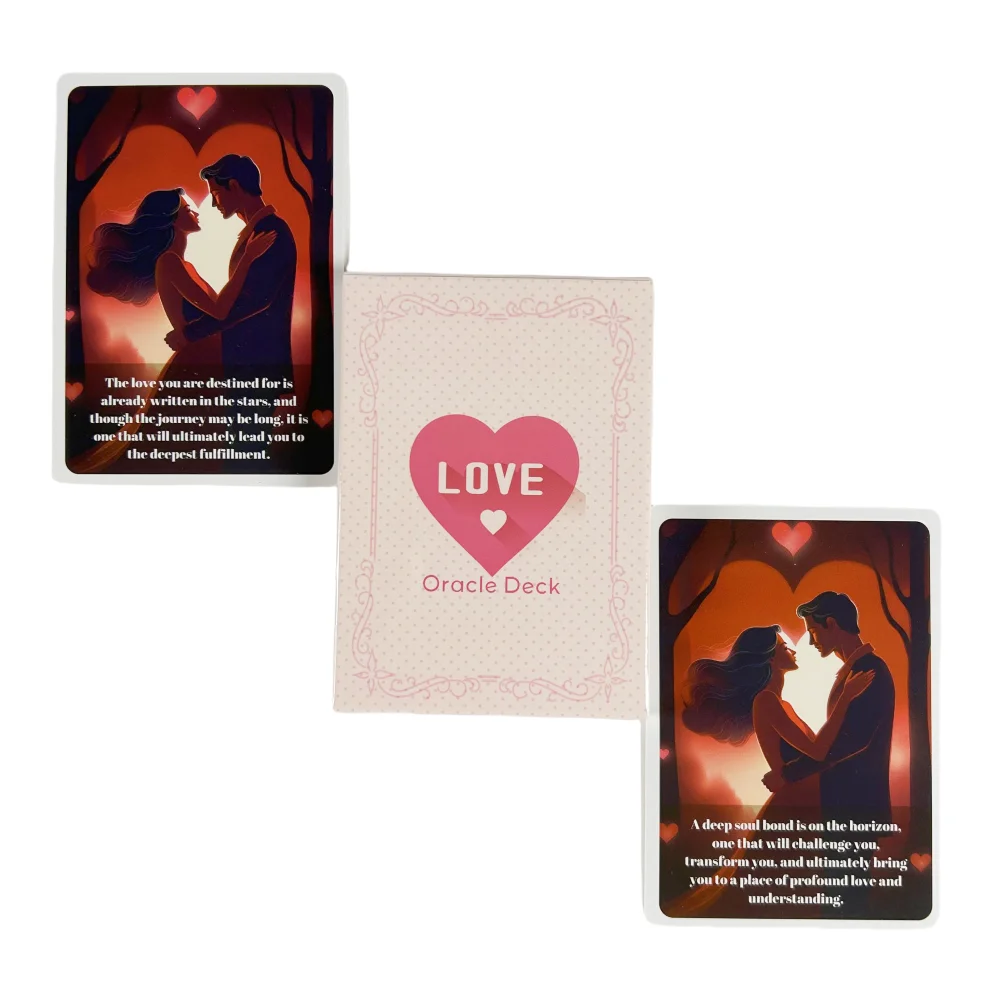 بطاقات الحب الجديدة Oarcle بطاقات قراءة الحظ النسخة الإنجليزية أوراكل سطح السفينة العرافة مصير بوراد ألعاب أوراق اللعب