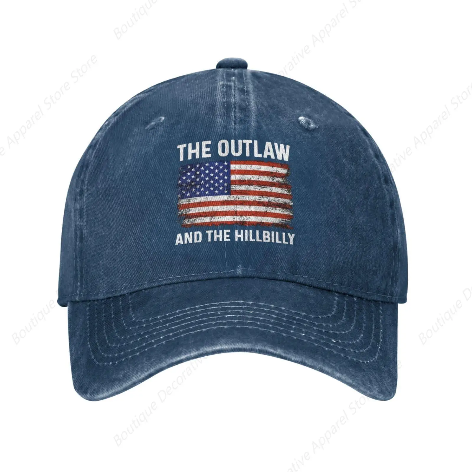 Outlaw Hillbilly 2024 Flag Hat Outlaw Hillbilly 2024 Hat Red image 4