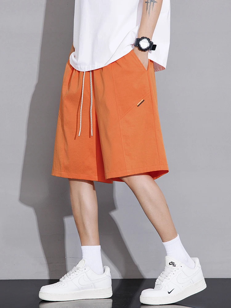 Plus Size Men's Shorts 8XL 7XL 6XL Elastic Waist Wide Leg Summer Casual Shorts Male Loose Fit Straight Beach Short Pants
