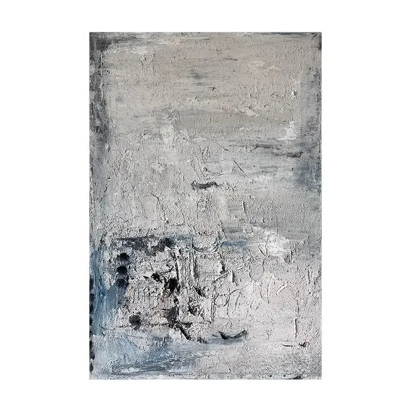 

Чисто ручная работа, высококачественная абстрактная картина маслом с текстурой, отражающей условия экстремальной бедности.