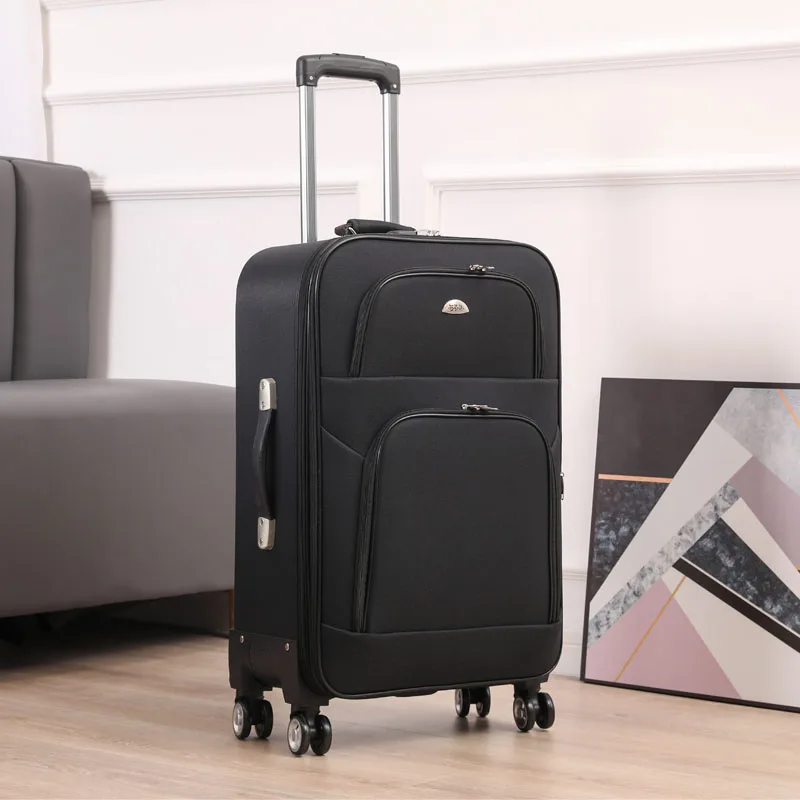 canvas-travel-suitcase-women's-carry-on-bag-large-capacity-30-inch-lightweight-foldable-zipper-lock-pull-rod-luggage