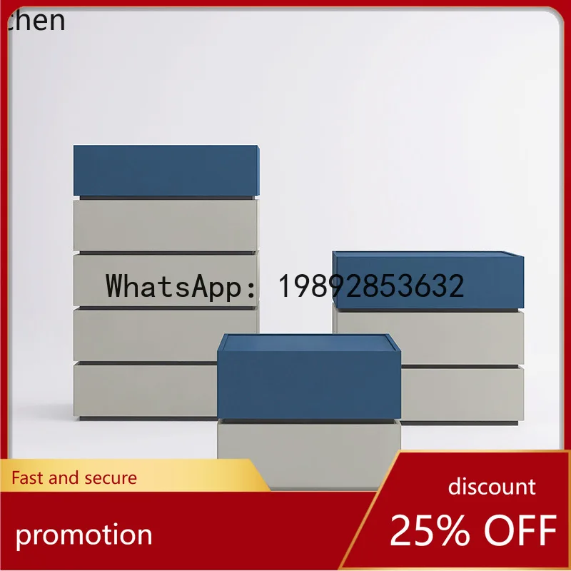 

YFY Minimalist Bedside Storage Cabinet Modern Dressing Table Storage Combination Bedroom Floor-standing Clothes Rack