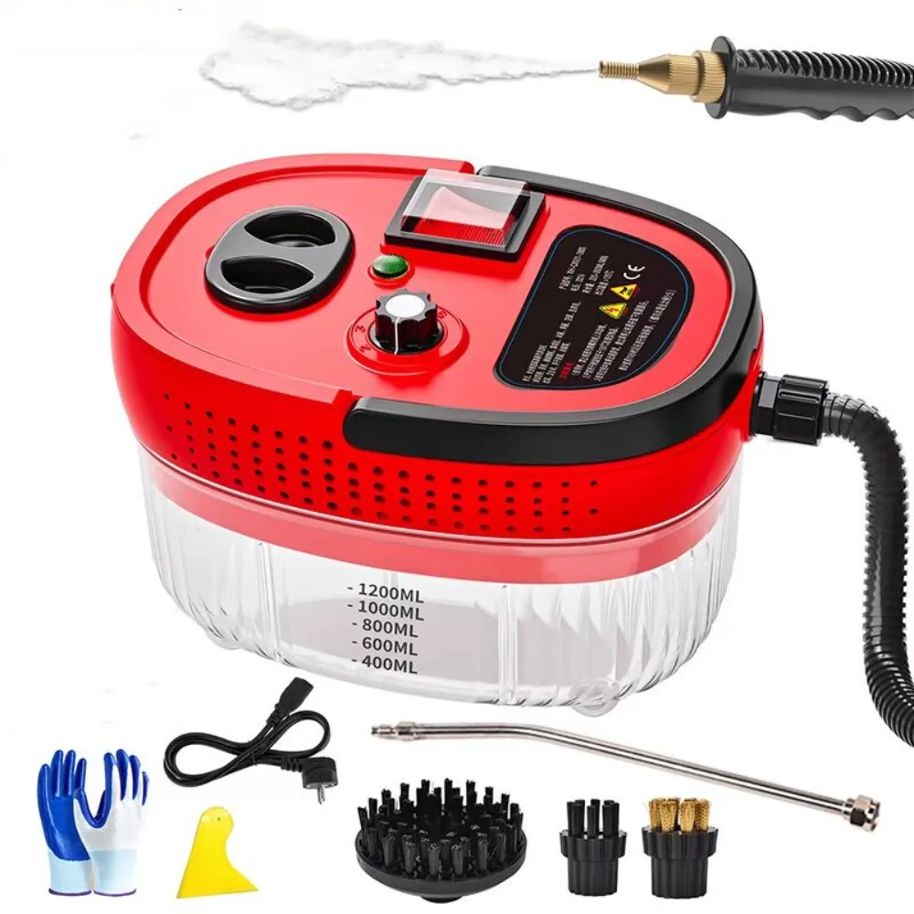 High Pressure Steam Cleaner, 120℃ Portable Steam Cleaning Machine with 1200ML Water Tank for Car, Home Deep Cleaning