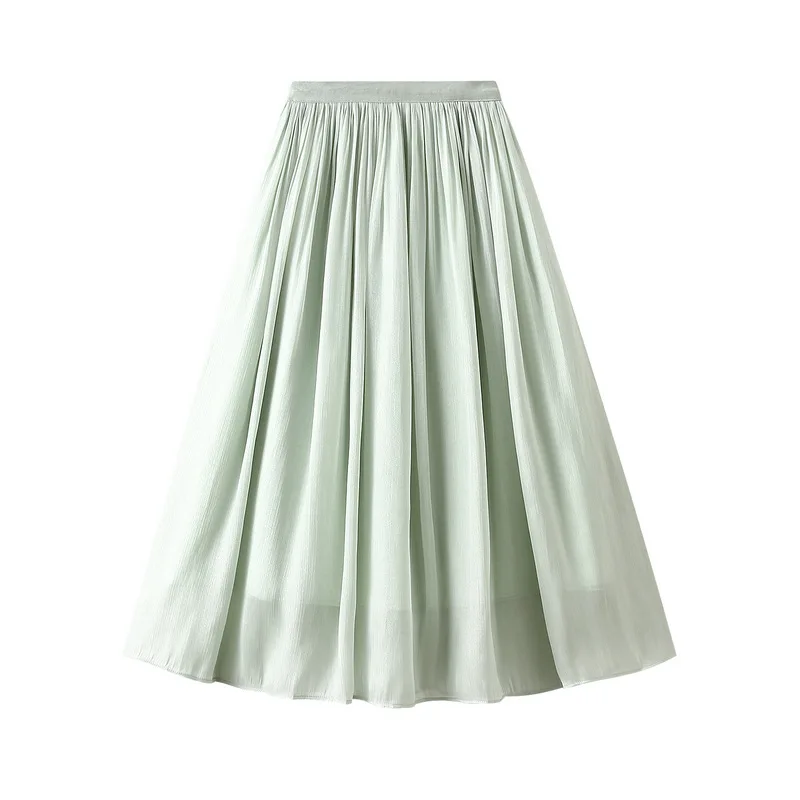 2026 Colored Glass Pearlescent Skirt, , Smart Crotch Covering Skirt, A Line Skirt, Medium length dress, mini skirt 9818