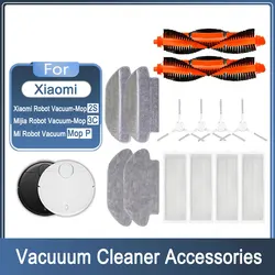 Filtro Hepa,paraXiaomi Mijia Robot Vacuum Mop 2S,3C,Mi Robot Vacuum Mop P accesorios, paños de fregona, cepillo principal, cepillo lateral, para STYJ02YM,XMSTJQR2S