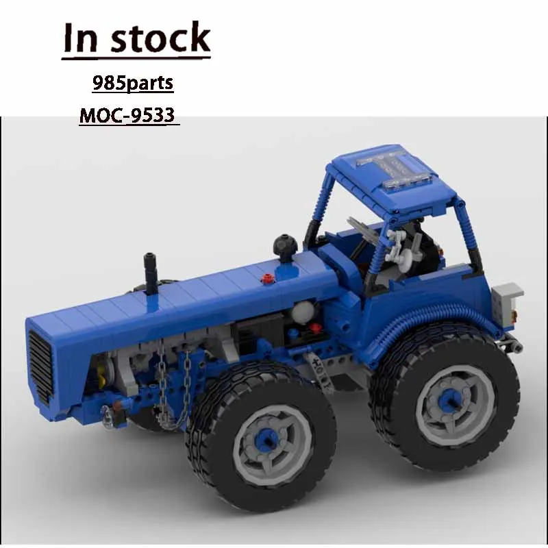 

MOC-9533Classic Vintage Tractor Transporter Building Block Model985Pieces,Birthday Building Block Toy Gift for Boys and Children