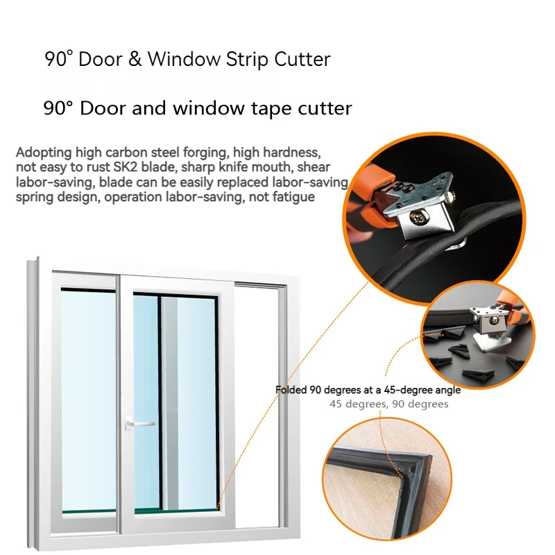 6 Inch 8 Inch V-shaped 90 Degree Window Tape Cutter, Door And Window Rubber Sealing Strip Cutting Tool Multi-tool Hand Tools