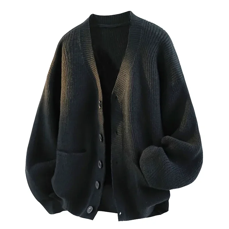 

Autumn Winter Men Fashion Casual Trend Warm Home Knitting Clothing Men Outdoor Comfortable Warm Sweater Cardigan Wool Sweater