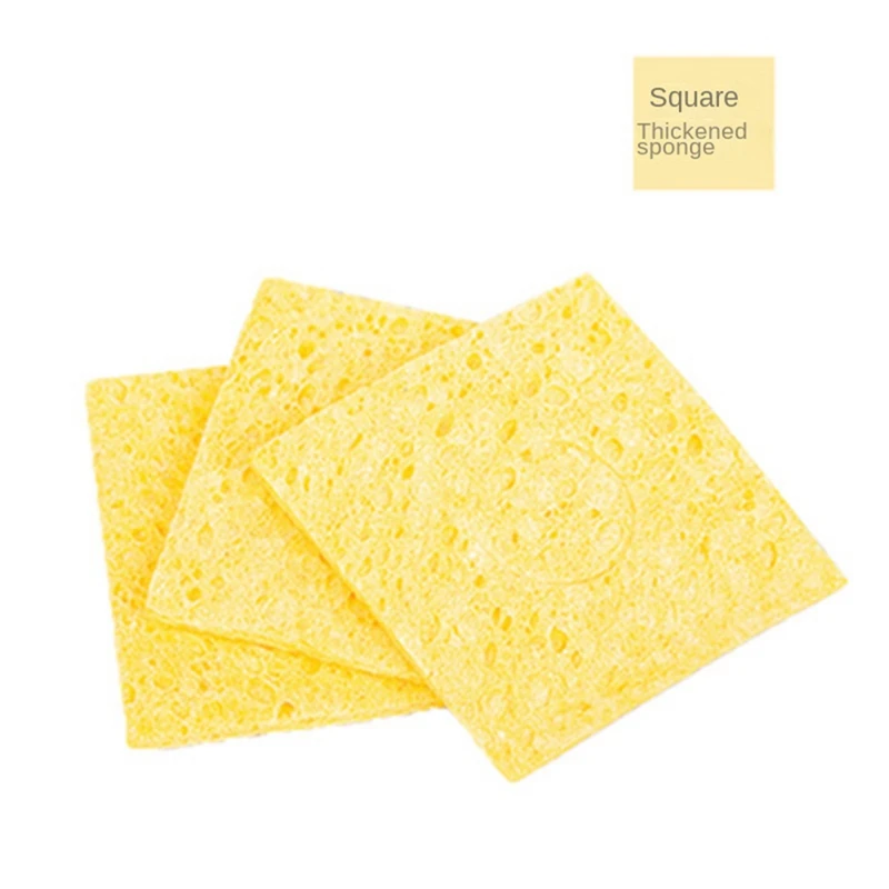 ABJI-Soldering Iron Tip High Temperature Resistants Sponge Yellow Cleaning Sponge Cleaning Sponge