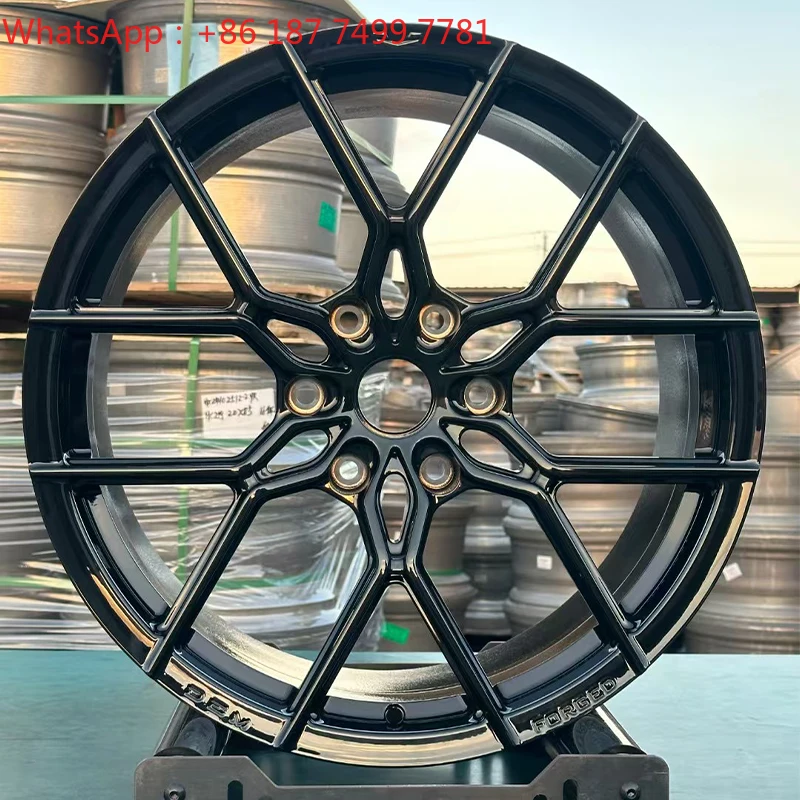 

6061-T6 Aluminum Black Finish Alloy Wheels Custom Casting Rims 18 Inch 19 Inch Wheels