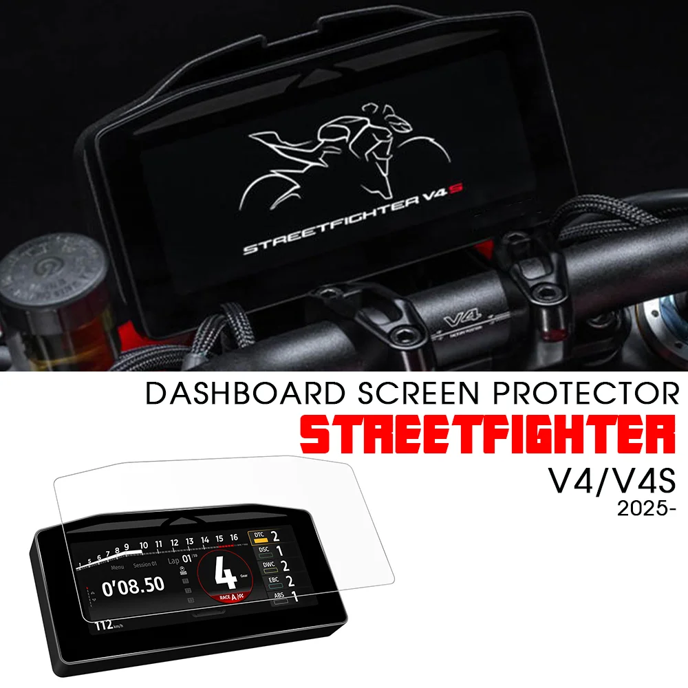 2025 Streetfighter V4 V4S Dashboard Screen Protector for DUCATI Streetfighter V4 / S Motorcycle Instrument Film Streetfighter