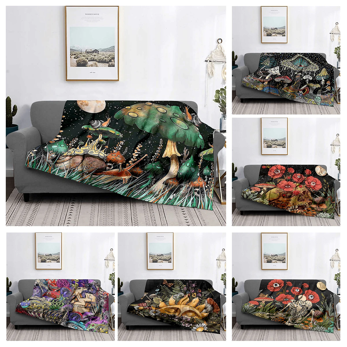 Home decoration plush Sofa blanket Colorful Animal  Bedspread on the bed anime fluffy soft blankets thick blanket for winte