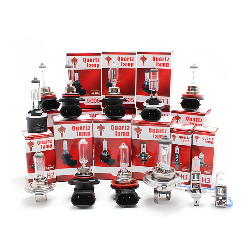 

H7 Halogen Bulbs H1 H3 H8 H4 H11 Standard Car Lamps H27 HIR2 9012 HB4 9006 881 HB3 9005 Fog Light Interior 3200K 12V 55W Auto