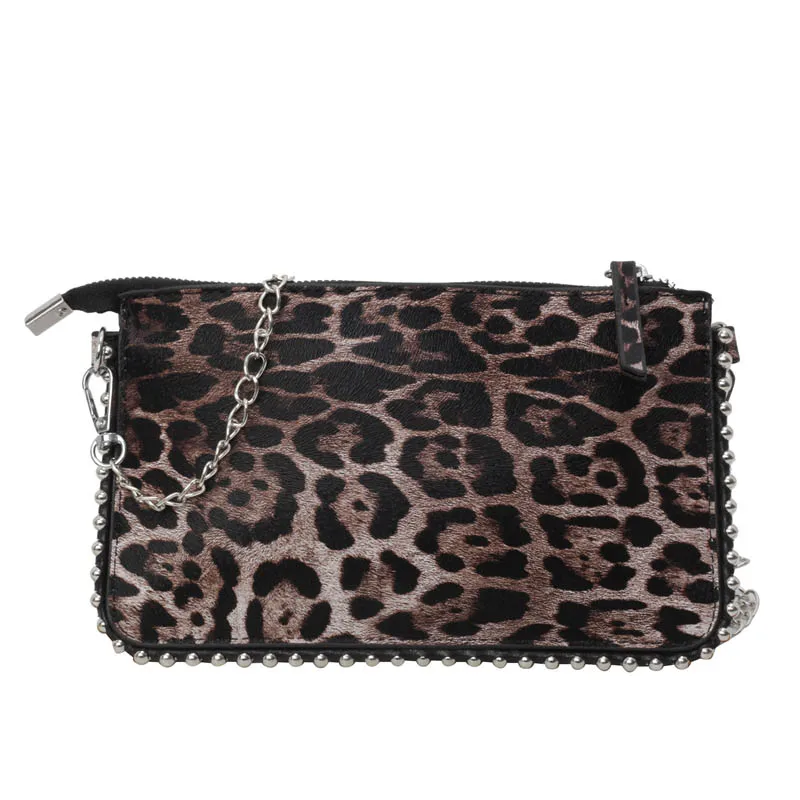 Leopard Chain Crossbody Bags For Women Fashion Mobile Phone Purse Travel Vacation Shoulder Messenger Bag Sac A Main Female