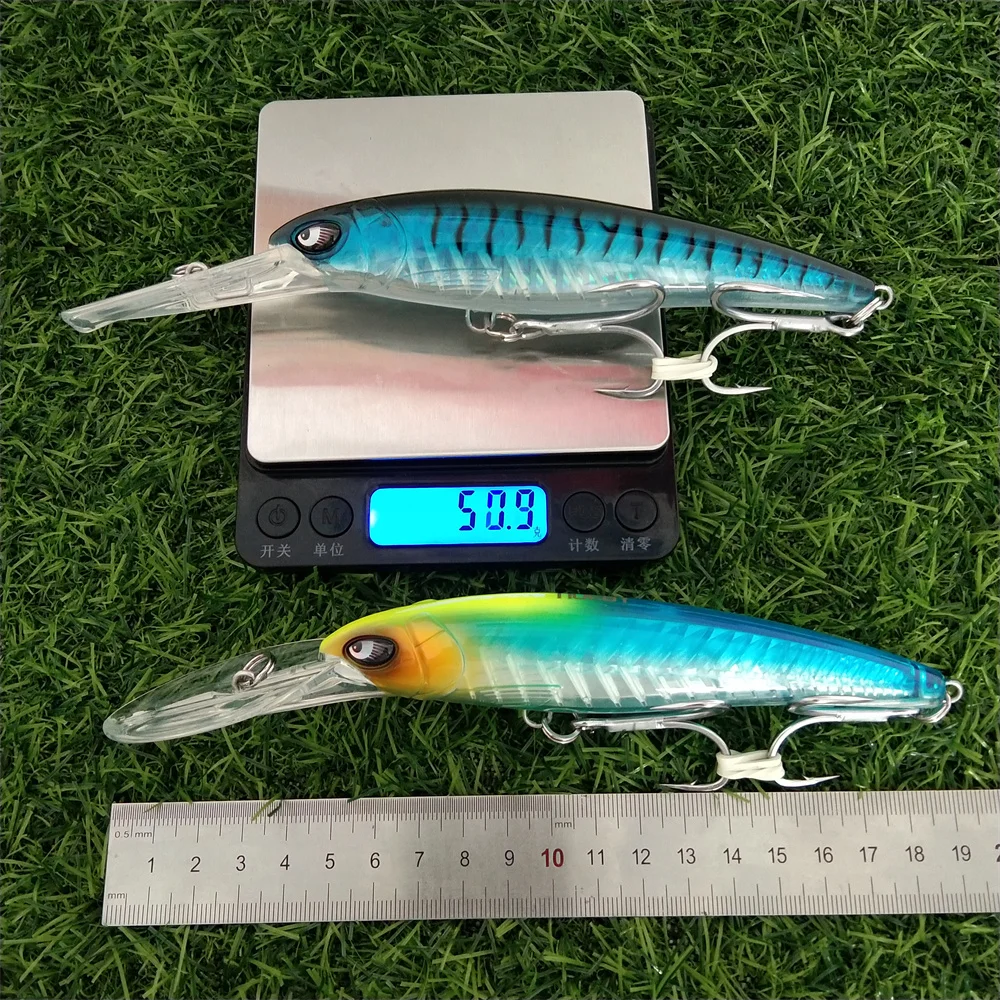 Imagem -04 - Isca de Pesca Flutuante com Olhos 3d Isca Artificial Wobbler Baixo Sável Grande 14cm 47g 18cm 94g Pcs