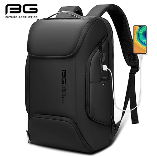 Imagen 1 del producto Mochilas inteligentes BANGE Business con carga USB para ordenador portátil de 15,6 pulgadas, mochila de viaje, bolsa de transporte impermeable para hombres, bolsas de viaje