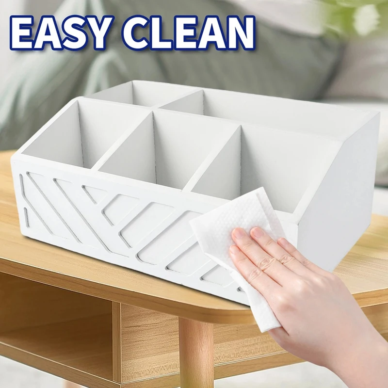 Coffee Bar Organizer Wooden Tea Condiment Storage Divided Storage Box Coffee Bar Accessories for Restaurant Dormitory-A69M