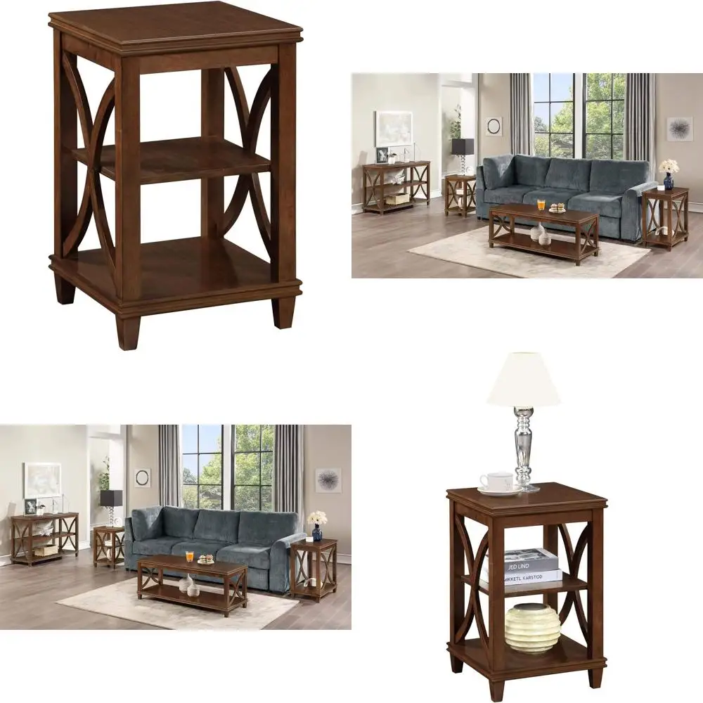 

Современный приставной столик с отделкой под эспрессо