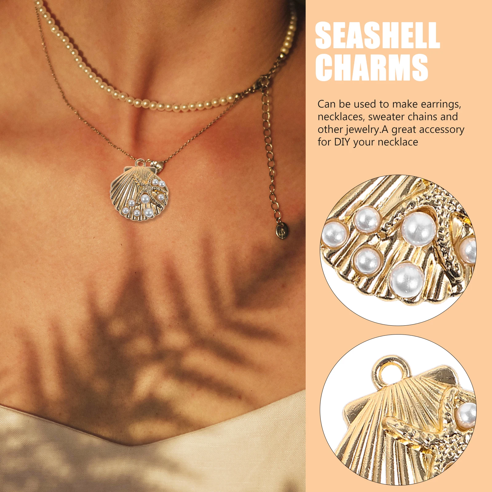 

1 set Seashell Conch Pendant DIY Alloy Charms for Earrings Pendants Bracelets Necklaces Jewelry Making Materials