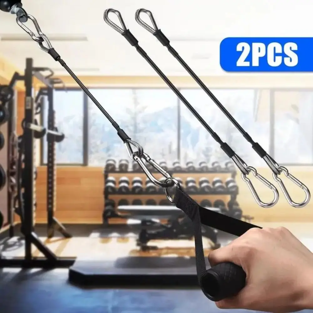 

Stainless Steal Gym Cable Extension Climbing Buckle Tricep Pull Down Fitness Extension Cable Professional Multifunctional