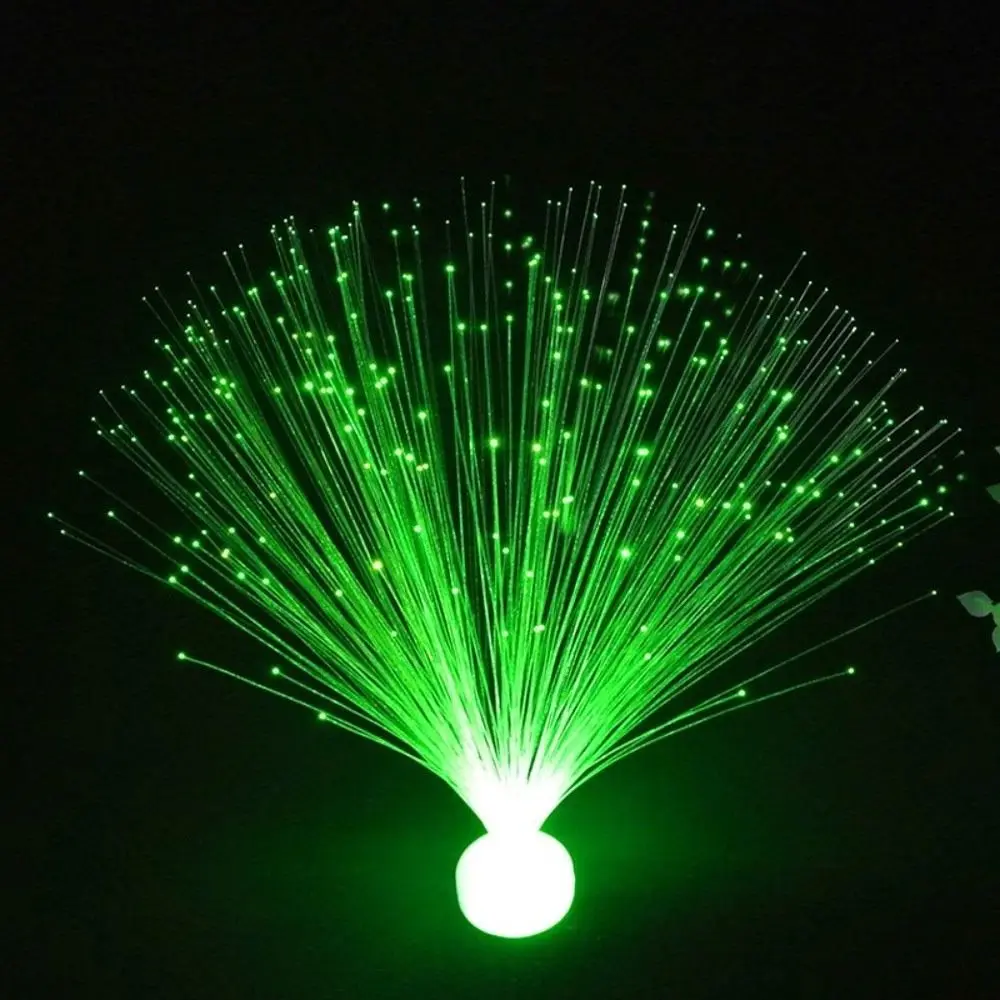 Creative Multicolor LED Fiber Optic Light Starry Sky Color-Changing Candle Lamp Night Lamp Home Decor