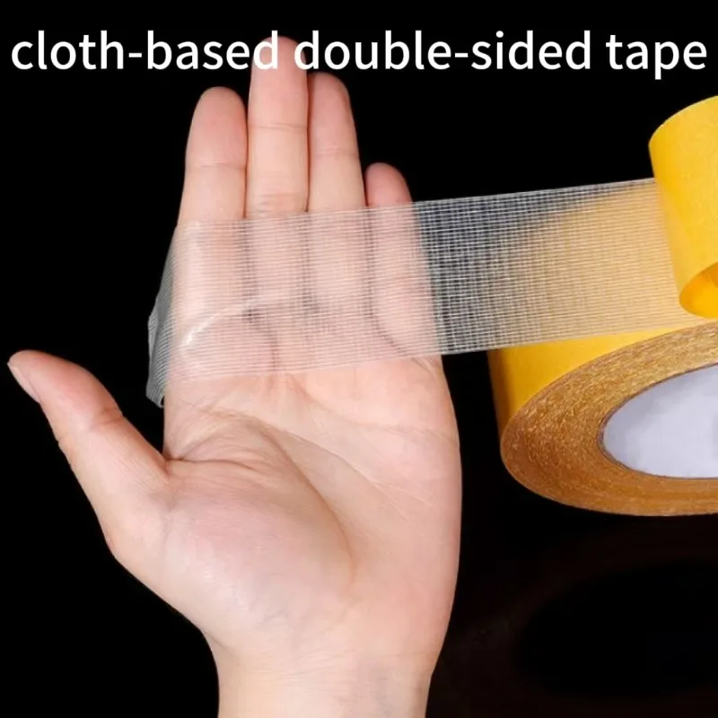 

Super Traceless Carpet Adhesive Double Sided Cloth Base Tape with Strong Fixation High Viscosity for Waterproof Translucent Mesh