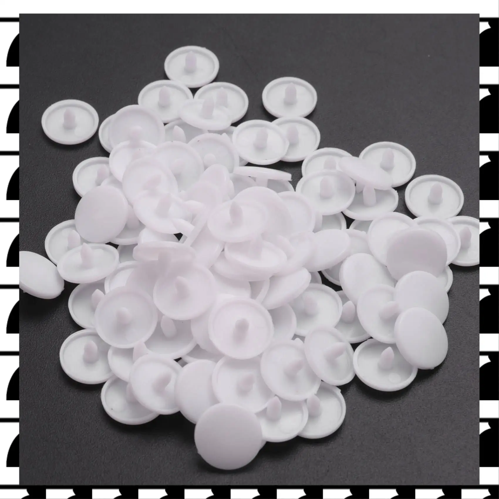 

A44U 150 Pcs T3 KAM SNAPS Press Studs Scrapbook Sewing Buttons White