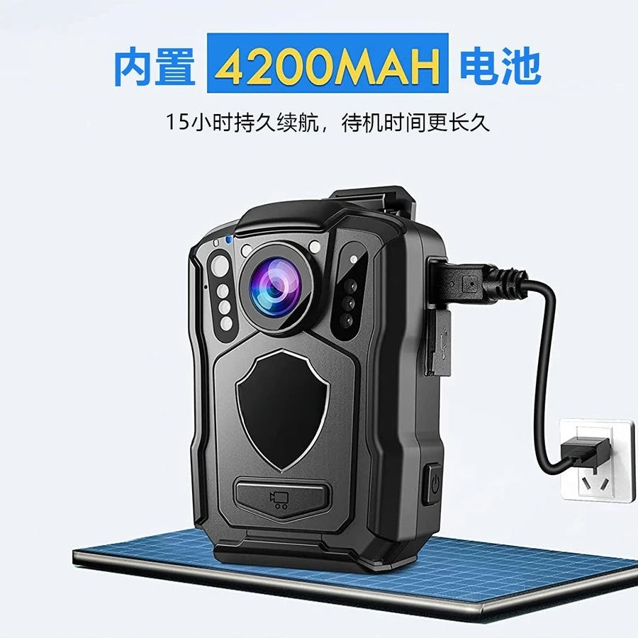 Law enforcement recorder M5 wears 2K high definition night vision on the chest to shoot GPS positioning duty records
