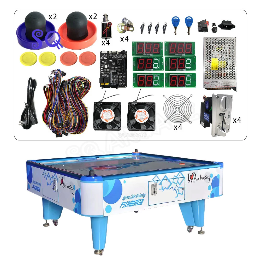 4 Players Hockey Kit Arcade Joystick Simulator Kit Adult Children Street Kits