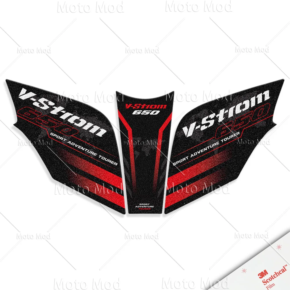 For Suzuki Vstrom 650 dl650 DL V-STROM 650XT  Motorcycle Tank Pad Sticker Fuel Gas Cover Protection Accessories Decal