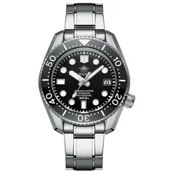 ADDIESDIVE Automatic Watch 300m Diver Stainless Steel Strap BGW9 Super Luminous Ceramic Bezel Men Sapphire Crystal Watches