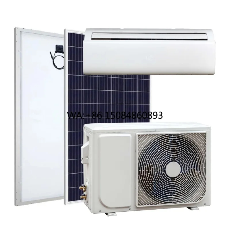 48V DC 24000btu 3HP 100% Pure Solar Air Conditioner Kit, with Solar Panel & Accessories