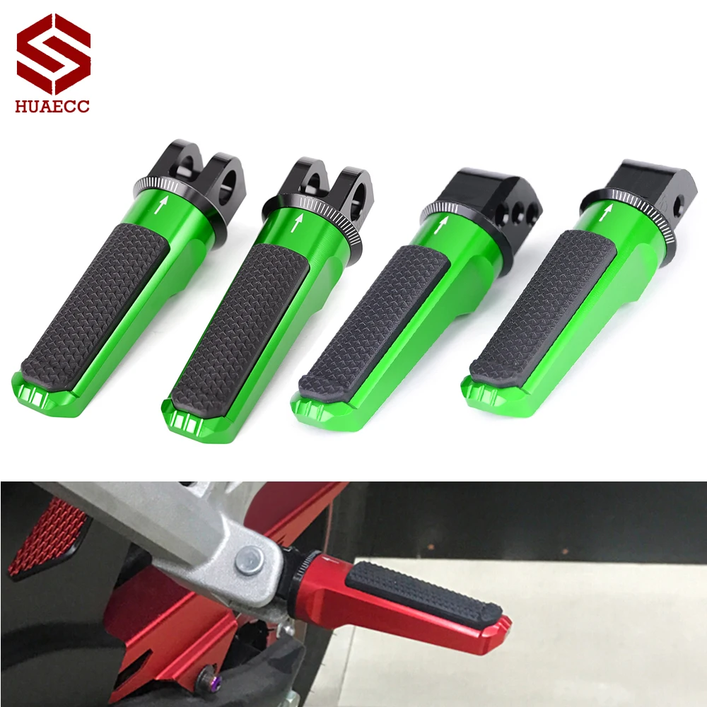 CNC Front Rear Footrest Foot Pegs for Kawasaki Z750R Z800 Z800E Z1000 Z1000R ZX-6R ZX-10R ZX6R ZX10R