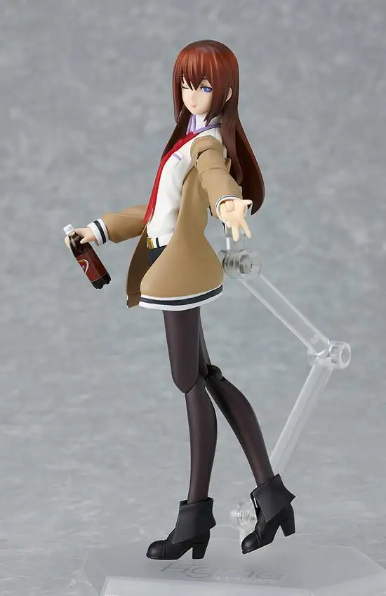 Steins Gate figma 098 Makise Kurisu Original genuine 14cm PVC Action Figure Anime Figure Model Toys Figure Collection Doll Gift