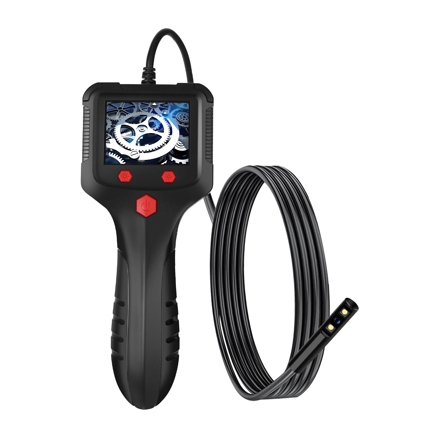 

2.4 Inch IPS HD Screen 50M Hard Cable 8mm Lens Portable Handheld Detector Pipeline Camera Industrial Endoscope for Car