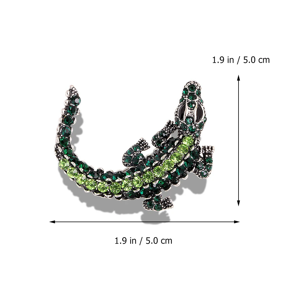 

3 Pcs Alloy Rhinestone Brooch Pin Creative Herringbone Breast Collar Durable Non Fading Jewelry