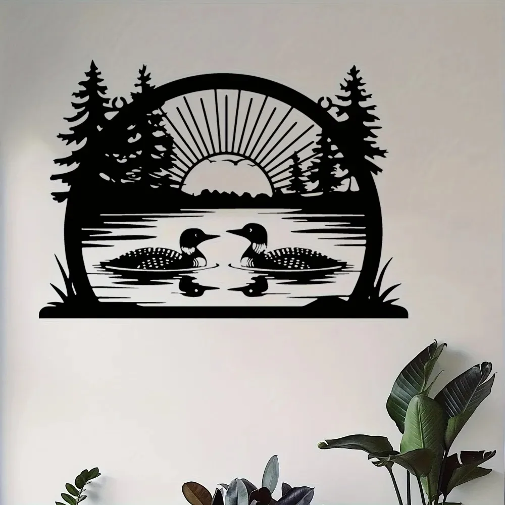 Rustikale Eisen-Wandkunst mit Tannenmotiv, Wetterfeste Outdoor-Naturdekoration für Garten und Terrasse, Weihnachtsgeschenk