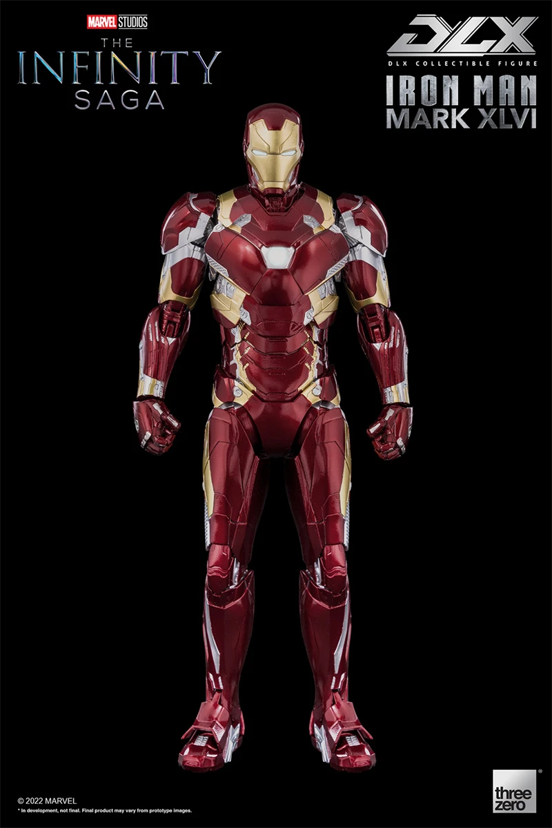 【In Stock】3A Threezero DLX Iron Man Mark 46 Mk46 The Infinity Saga Action Model Collectible Figure Toys