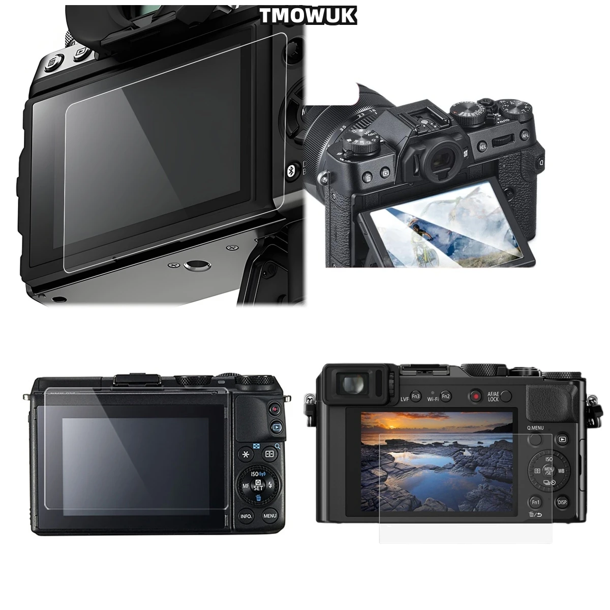 

For Fujifilm X-T1 T2 XA3 XA5 XA10 XA20, Premium Quality LCD Screen Guard, Impact Protection