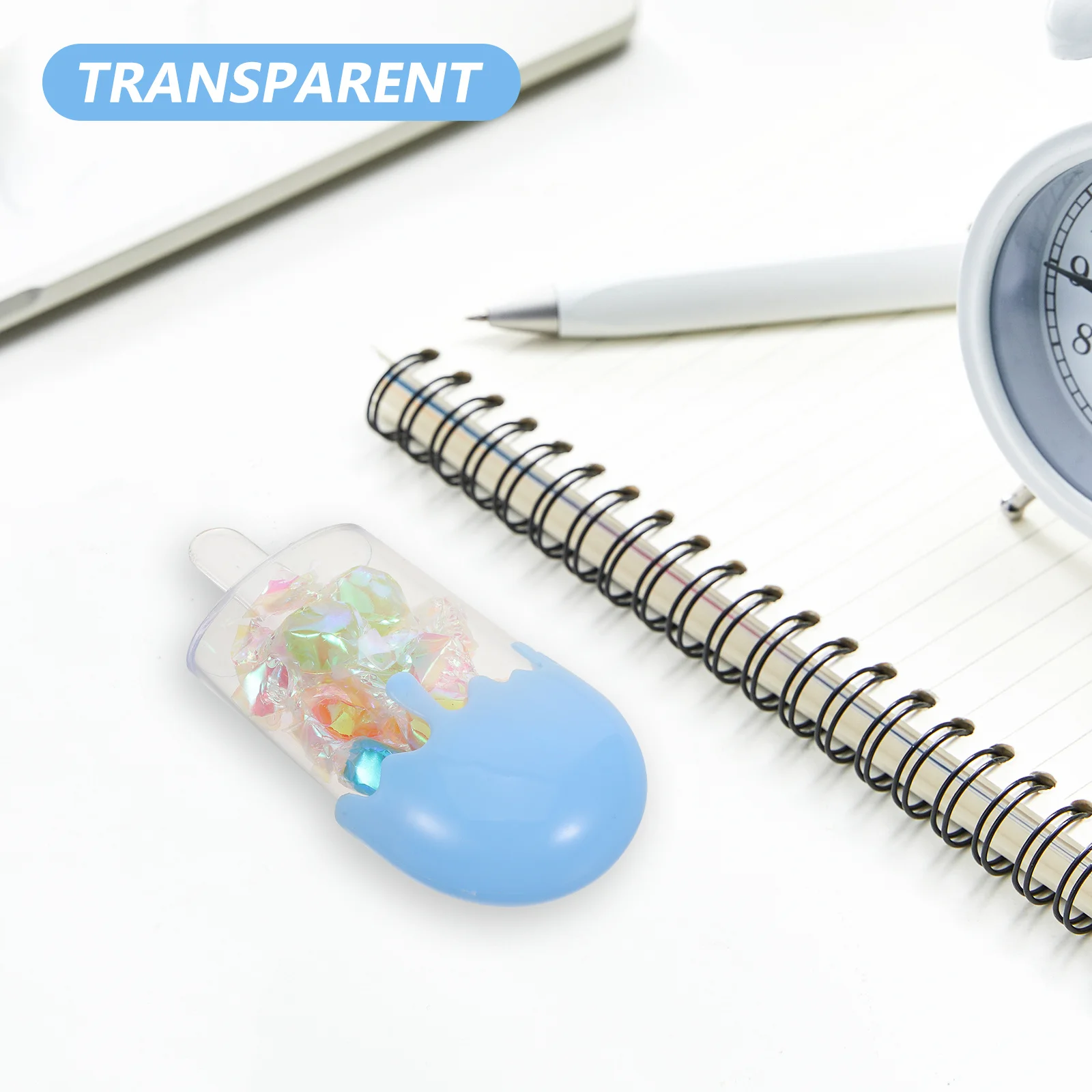 

24Pcs Multifunction Storage Box Popsicle Shaped Clear Plastic Candy Container Refillable Treat Boxes Baby Shower Wedding